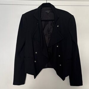 Ann Taylor Black Blazer with Silver Buttons